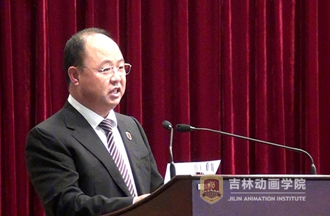5华亿官方网站、吉林禹硕公司董事长郑立国代表3D动画电影《青蛙王国》主创人员,谈了创作体会.JPG